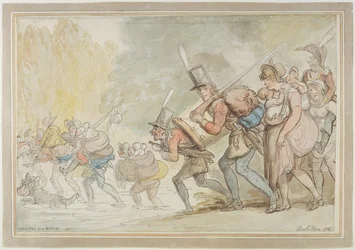 Soldats en marche, 1805